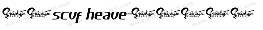 思源scvf heave字体转换